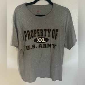 Hanes Gray U.S. Army Tee
